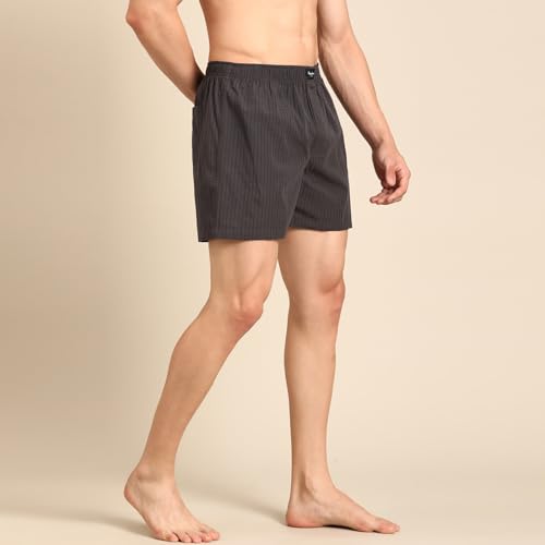 Image of Pepe Jeans Men's Cotton Boxer Shorts Relaxed Fit Striped Boxers (Pack of 2)