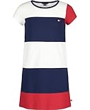Tommy Hilfiger Girls' Short Sleeve Flag T-Shirt Dress, Relaxed Fit with Classic Logo Design & Crewneck, Flag Blue, 16