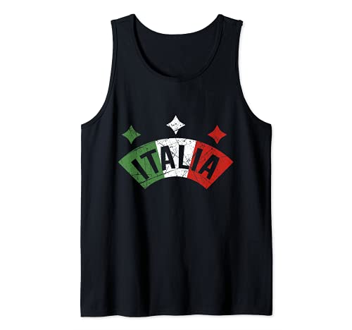 Italia Italian Flag Distressed Italy Family Camiseta sin Mangas