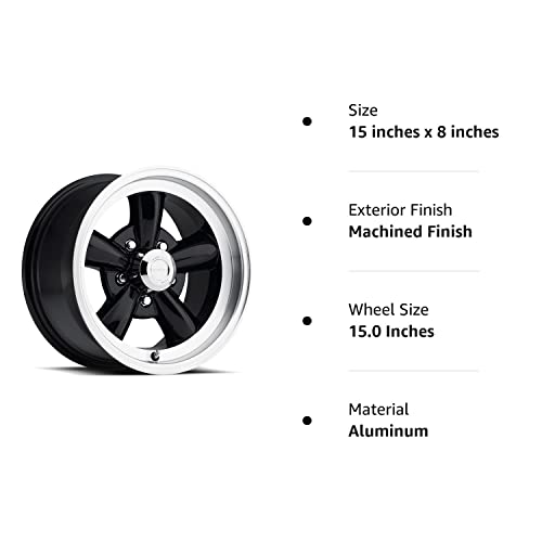 Vision 141 Legend 5 Gloss Black Machined Lip Wheel With Machined Finish (15X8"/5X120.65Mm) #TOP4