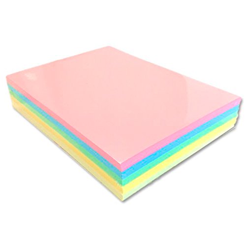 Cartulina A4 colores surtidos, 250 hojas - Colores claros Cover