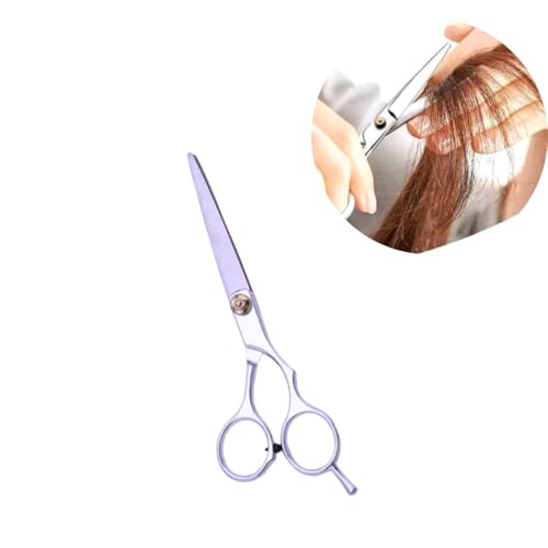 Regua Creaclip Cortar Cabelo Franja + Tesoura Fio Navalha (Rosa)