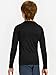 DEVOROPA Youth Boys Compression Thermal Shirt Long Sleeve Kids Fleece Baselayer Soccer Baseball Undershirt Slim Black M