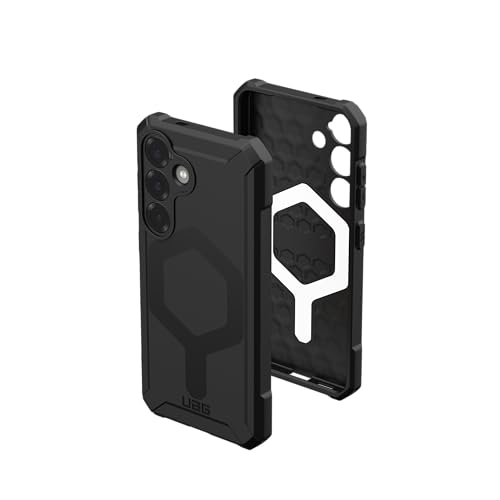 Image of Urban Armor Gear UAG Essential Armor Rugged Slim Fit Shockproof Protective Case Designed for Galaxy S25 5G (2025), Magnetic Charging Compatible - Black