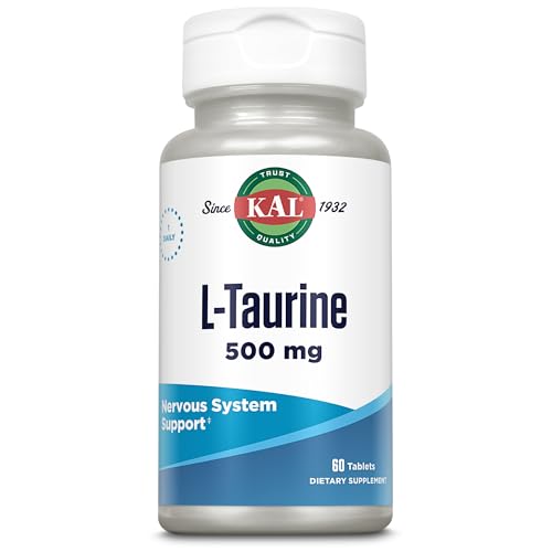 KAL L-Taurine 500mg | Apto Para Veganos | 60 Tabletas