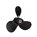 Quicksilver Black Diamond 3-Blade Aluminum Propeller, 9.3 dia x 11 pitch, Right Hand