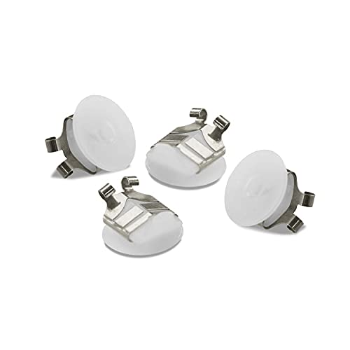 LOX Sistema de Seguridad para OHRSTECKER, Antialérgico, Plateado, 2 pares