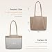 LOVEVOOK Tote Bag for Women - Ultra Soft Foldable Vegan Faux Leather Shoulder Handbag，Fashionable and Minimalist Purses for Women with Zipper for Daily Travel College