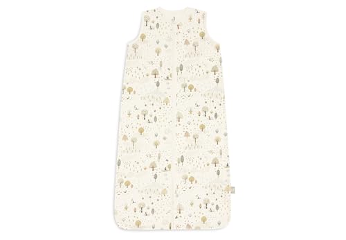 Jollein Gigoteuse bébé en jersey - 110 cm - Tiny Park - 100% coton - 0,5 TOG - gigoteuse d’été - avec fermeture éclair - certifiée OEKO-TEX