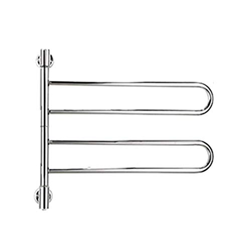 JKJZSALJ Toallero Eléctrico con Termostato Giratorio De 180°, Tendedero para Baño, Radiador, 54 X 40 Cm