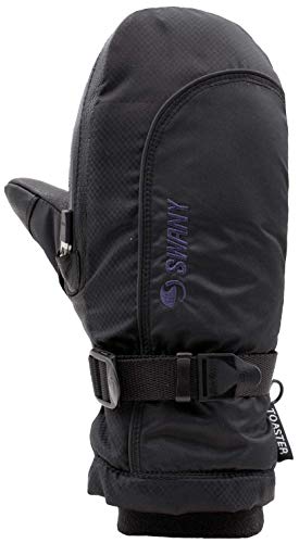 Softy Toaster Handschuh für Damen, Schwarz, Größe L