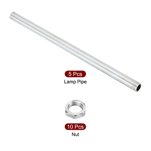 PATIKIL M12 Thread 8.66" Lamp Pipe Kit with Lock Nuts - Image 3