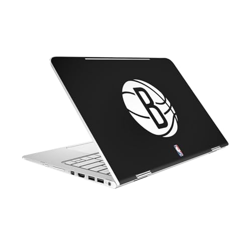 Vinyle autocollant NBA Brooklyn Nets noir pour ordinateur HP Spectre X360