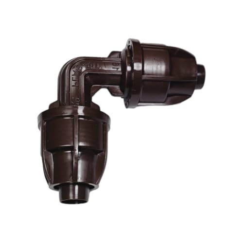Netafim TechLock 17mm Elbow – 90° Bend Fitting for Drip Irrigation Tubing, UV Resistant, 100 PSI Rated | Easy Install | TLCKELL (32500-080020) (25)