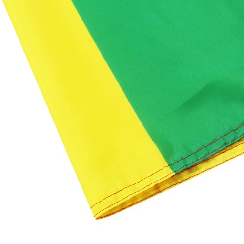 Image of AZ FLAG - Guinea Flag - 3x5 Ft - Light Polyester Guinean Banner with Two Brass Eyelets - Fade Resistant - Vivid Colors - 3' x 5' Feet - 150x90 Cm