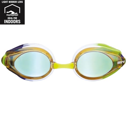 Image of Arena 92370 Other Tracks Mirror Racing Goggles (Yellow Purple Green)