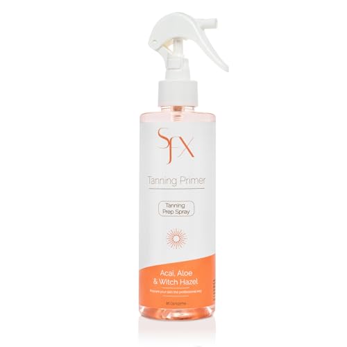 SunFX Professonal Tanning pH Balancing Prep Spray | Nutrient-Enriched Balanced Toner | Infused with Acai Aloe & Witch Hazel. 8 fl oz