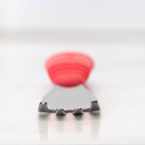 Bumkins - Löffel und Gabel aus Silikon und Edelstahl - Rot