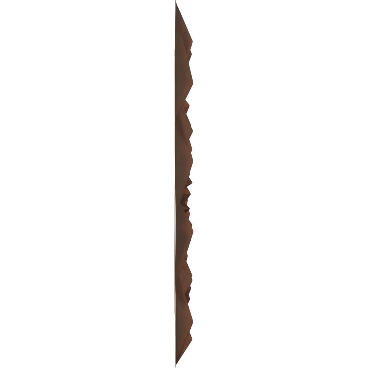 Ekena Millwork 19 5/8 "W x 19 5/8 "H Leto EnduraWall Dekoracyjny panel ścienny 3D, postarzana metaliczna rdza (obejmuje 2,67 m2