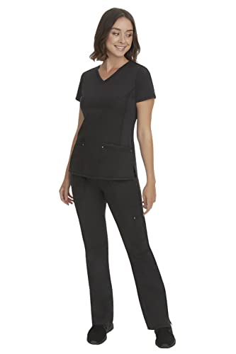 Healing Hands Womens Scrubs Pants 5 Pocket Purple Label 9133 Cargo Tori Women Yoga Pant Lightweight Soft Fabric Black Mp #TOP2