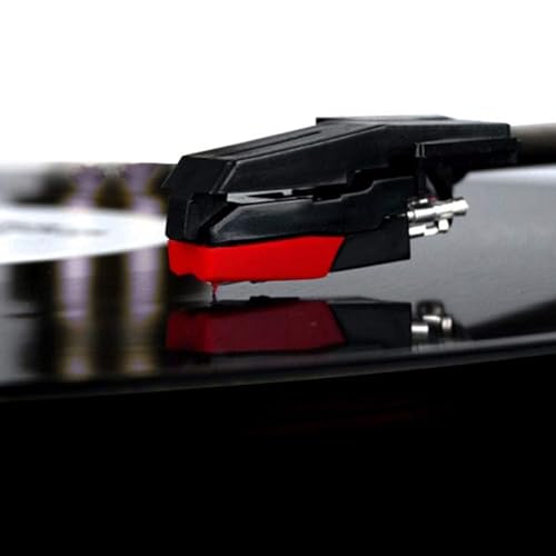 Record Player Needles Replacement, 5 Pack Turntable Replacement Needle,Record Player Stylus, Diamond Needle,Record Player Needle,Replacement Accessories for Vinyl Record Player (Red)