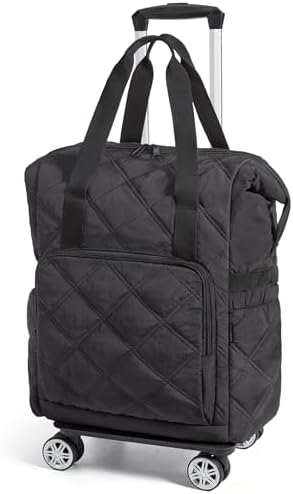BAGSMART Rolling Duffle Bag with Wheels, 35L Carry on Travel Bag ...