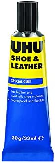UHU Shoe and Leather Glue, Fast Special Adhesive for Bonding Leather and Rubber, 30 g, Transparent