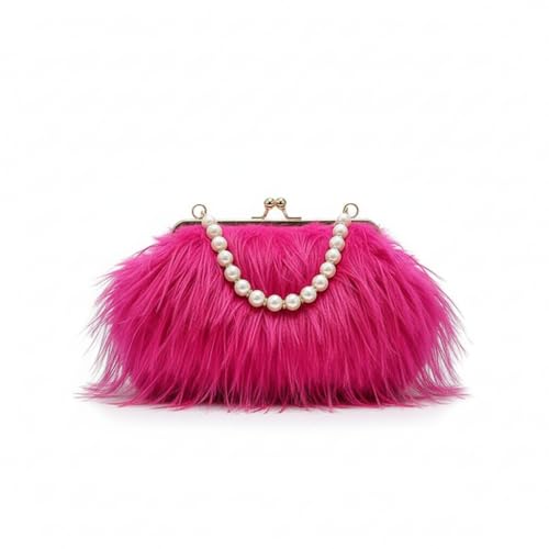 Image of Feather Purse Clutch For Women Ostrich Feather Handbag Shoulder Crossbody Evening Bag | Feather Purse