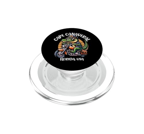 PopSockets PopGrip para MagSafe con cocodrilo animado de Cabo Cañaveral Florida