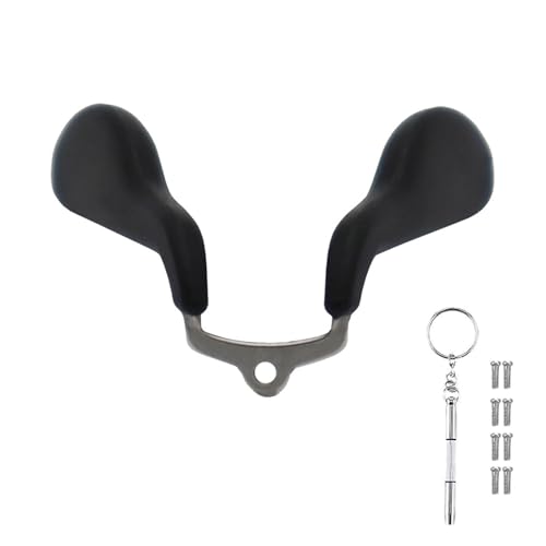 UPIONIC Replacement Nose Pad Bridge Piece, Screw-in Nose Pads, Anti-Slip Integrated Eyeglass Nose Pad Bridge Replacement