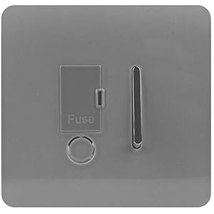 Trendi Switch ART-FSLG Grau Wahlschalter mit Sicherung