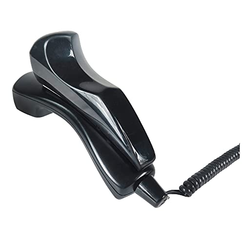 Softalk II Antibacterial Phone Shoulder Rest, Landline Office Telephone Accessory with Nonslip Ergo-Grip Cushion and Self-Adhesive Tape Attachment, Charcoal