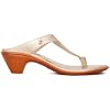 BATA Womens Slip-On Heels Sandals with Cushioned Footbed, Lightweight Sole & Open-Toe Heeled Slippers & Flats, Comfortable Ethnic Footwear for Weddings, Festive Events, Daily & Party Wear