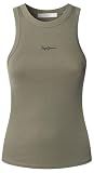 Pepe Jeans Camiseta Marian para Mujer, Verde (Verde Caqui Oscuro), L