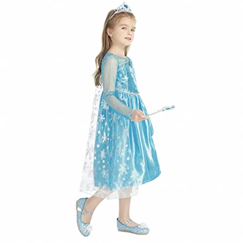 Kinderen Meisjes Prinses Jurk(Size:2-3Years,Color:blauw) - Image 5