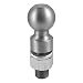 CURT 40086 Raw Steel Trailer Hitch Ball, 25,000 lbs., 2-5/16-Inch Diameter Tow Ball with 1-1/4-Inch x 2-5/8-Inch Shank