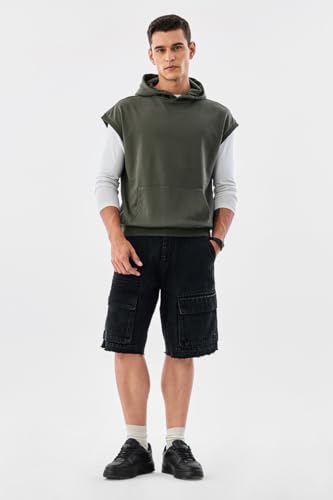 Image of SNITCH Men Casual Hoodie| Oversized Fit Hooded Neckline with Graphic Print & Long Sleeve| Soft Cotton-Polyester Blend for Daily Winter Wear & Streetwear