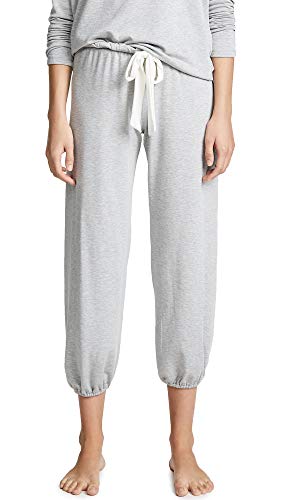 Eberjey Women's Winter Heather Cropped Pants, Heather Grey, Large #TOP20