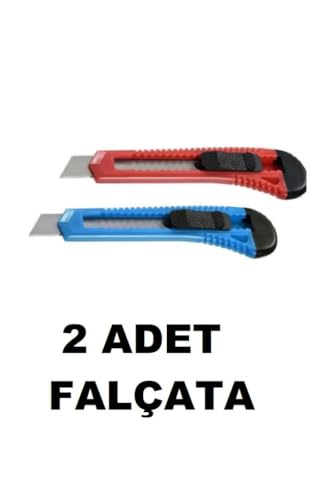 2 Adet Plastik Gövde Profesyonel Falçata Bıçak - Maket Bıçağı Tüm Alanlara Uygun Pratik Falçata