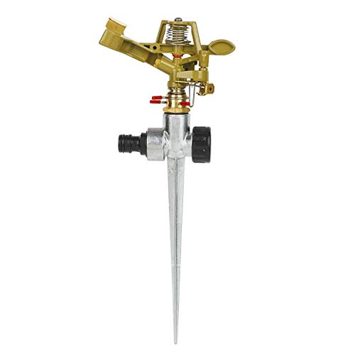 Haushalt International Rasensprenger ca. 20M Kreisregner Metall Impulsregner Rasen Sprenger Sprinkler