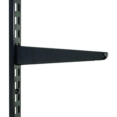 120mm Black Watson Twin Slot Shelving Bracket Cover