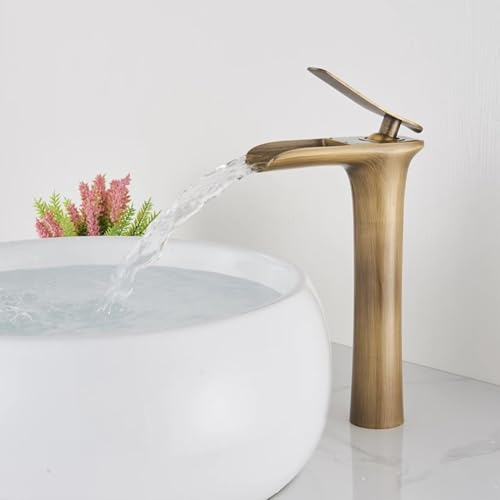 Robinet mitigeur de lavabo cascade idéal pour vasque à poser moderne