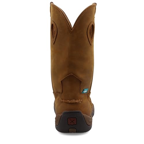 Twisted X Men's 11" Comp Toe Boot - Pull-On Cowboy Boots Made with Composite Safety Toe, Full-Grain Leather Vamp and Shaft, Toe Cap and Heel Kick, and Reinforced Pull Holes3