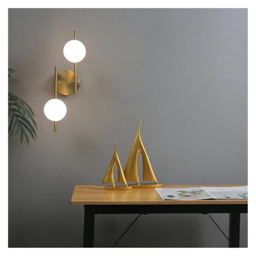 Iluminación de pared moderna para salones oscuros con difusor de vidrio 4