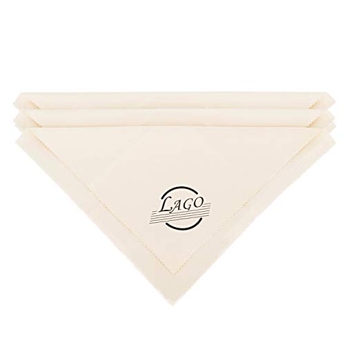 LAGO Universal Microfiber Guitar Cleaning Polishing Cloth Musical Instrument Cloth Violin Piano Clarinet Trumpt Cleaning Cloth 3pcs Big 12x12 Inch (Ivory) - Thumbnail 3