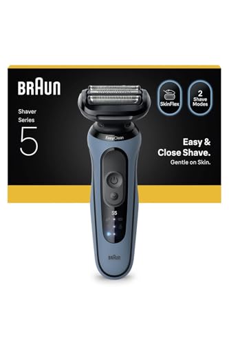 Image of Braun 52-A1000s Men's Electric Razor Series 5 Blue