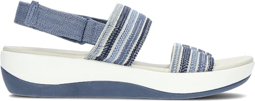 Image of Clarks Women's Arla Stroll Sandal, Blue Combi, 41 EU