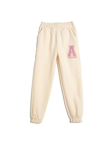 Pantalones de chándal niñas Koton confeccionados en algodón premium con detalles estampados únicos