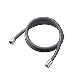 アラミック シャワーホース 1.8m 【3年保証】高耐久・高強度 抗菌 アダプター付 日本製 各メーカー対応 取付簡単 シルバーグレー H-A1ASGA