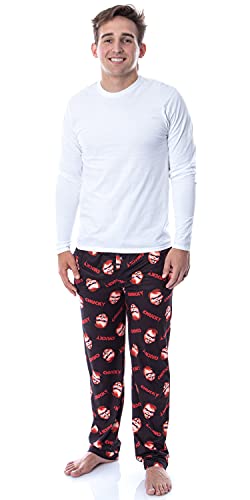 Bioworld Chucky Mens' Face and Logo Toss Print Pajama Lounge Pants Sleepwear2